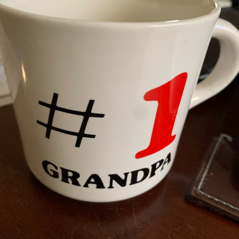 Coffee Cup and Grandpa Figure, Vintage - Picture 2 of 3